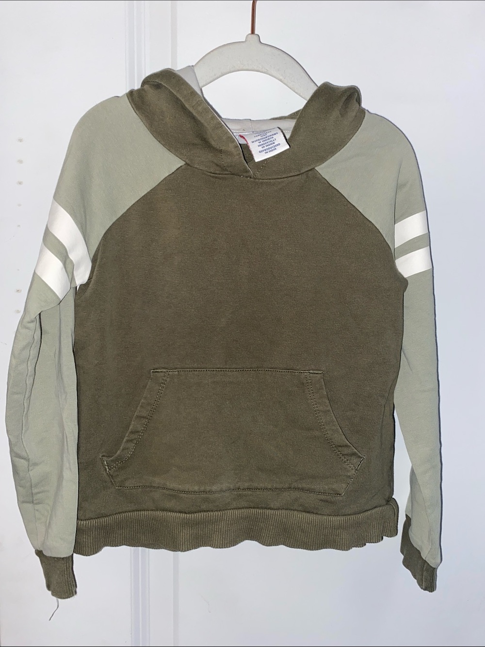 Tommy Bahama Olive & Light Olive Hooded Raglan Sweatshirt